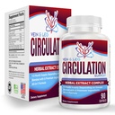 Dukungan Kesehatan Vein & Leg Circulation (All-in- 1) Dengan 8 Ingrebients Aktif 124; Sirkulasi Darah Booster Formula 124; Tambahan Leg & Vin 124; 1 Bulan Pasokan 124; 90 Kapsul
