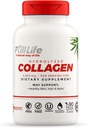 Suplemen Full Life Hydrolyzed Collagen - Bovine Collagen Pills for Women and Men - Kosher Collagen Capsules, Gluten- Free - 90 Veggie Capsules 2.500mg