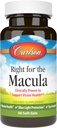 Carlson - Hak untuk Macula, Clinically Proven untuk Mendukung Kesehatan Vision, Kesehatan Macau, Perlindungan Cahaya Biru & Eye Fungsi, 60 Softgels