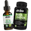 Oregano Oil Oil Organic Liquid Drops & Gut Health Caps - Minyak Oregano Drops Tincture Extract & Intestinal Pil Herbal Wormwood Black Walnut Chas Immune Dukungan - Herbal Organik
