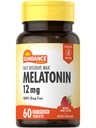 Sundance Melonatin 12mg 124; 60 Fast Dissolve Tablet 124; Natural Berry Flavor 124; Vegetarian, Non-GMO, dan Gluten Free Supplemen