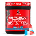 6 bubuk bintang Pre-Workout untuk pria dan wanita, roket ICY pembeku (30 pelayan) - Pretraining Deplosion 2.0 Pounder Energi Minum Mix dengan Beta-Alanine & Caffeine