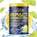 MHP Imptact Hydration Electrolite Creatine Sports Drink Mix, tidak ada Maneteners artificial atau Colors, Performance, Power, Recovery, Lemon Lime, 30 Servings