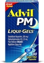 Advil PM Ibuprofen 200 mg Liqui- Gels 80 ea (Paket 4)