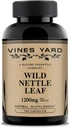 Wild Nettle Leaf Capsules 12.4; Mendukung keseimbangan cairan sehat & Urinary Trakte Issures 124; 100% Suplemen Herbal Organik 1200mg