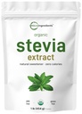 Powder Organik Murni, 1 Pound (2.837 Hamba), Tingkat Tertinggi Stevia Green Leaf Reb.
