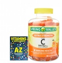 Spring Valley Extra Energy Vitamin C, 500 mg Vegetarian Gummies, 120 Count + Better Guide Vitamin Suplemen Buku Bebas Tidak Bisa Dijual Terpisah