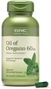 GNC Herbal Plus Oil of Oregano 60mg Supplement, Vegetarian, Supports General Well-Being, 100 Servis