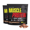 COLOSSAL LABS Muscle Whey Protein Flavored Powder, 25000mg Amino Acids / Serving, Cold Filtered (Packaging May Vary) (10 Pound (Pack 2), Chocolate)