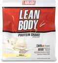 Lean Body All-inOne Vanilla Protein Shake. 35g Protein, Whey Blend, 7g Healthy Fats & Fiber, 22 Vitamin dan Mineral, Tidak ada Warna Buatan, Gluten Bebas, (4.6lb) Paket May Vary