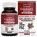 Cranberry Juice Extract plus D-Mannose - 36 mg PAC, 100% Soluble PAC - Dupport Urinary Tract Health - paling efektif Pil Cranberry untuk Perempuan, UTI Cranberry Suplemen - 60 Capsules