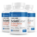 SciatiEase Sciatic Scive Health Supplement - Nerve Dukung Formula with AlphaPalm, Pea, Vitamin B Complex, Alpha Lipoic Acid 300mg - 3 Botol