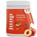 JUNP Electrolytes Powder No Sugar No Carbs, Orchard Fresh Juicy Peach Keto Electrolite Drink Mix, Potasium & Salt Hydration Powder Listrik Zero Calorie Sugar Free Electrolite Powder, 90 Servis