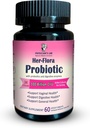 Physician Lab Her-Flora Women 's Probiotic 100 Milyar CFU per Capsule, Non-GMO, 34 Strains, dengan Enzim Pregren & Digetical, Gut & Vaginal Kesehatan, Dukungan H.Pylori, 60 Veg Caps, Persediaan Dua Bulan!
