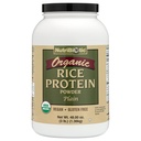 NutriBiotic Certified Organic Rice Protein Plain, 3 Pound 124; rendah Carbohydrate Vegan Powder 124; Raw, Certifikasi Kosher & Keto Friendly 124; Dibuat Tanpa Kimia, GMO & Gluten 124; Mudah Digest
