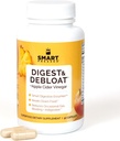 SMART Menekan Juice Digest & Debloat Digetical Enzymes Fast Acting for Acid Reflux Intertraffic Heartburn Gas Bloat; All Natural Digetical Health with Apple Cider Vinegar, 90 Capsules Made in USA