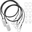 MeDca Hearing Aid Clip - Protection Holder dengan Anti Lost Lanyard Cord - Rop dengan Loops dan Clip and Security Clip Ideal untuk Behind The Ear Adds dan Personal Sound Amplifiers, (Paket 2)