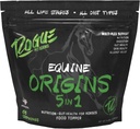 ROGUE PET SCIENCE Origins 5-in- 1 Tambahan Kuda - Peleleted Equine Food Topper (Natural Omega 3 Minyak Ikan - Pendukung Kesehatan Gut, Bantuan Ulcer & Joints- Membantu Allergies, Skin dan Coat Kesehatan (5 Lbs)