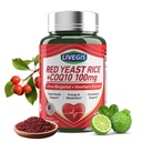 Red Yeast Rice 2000mg with CoQ10 100mg - Citrinin Free Heart Health Suplement with Citrus Bergamot & Hawthorn - Supports Heally Cholesterol Levels - Vegan, Non-GMO Capsules 120 Counts