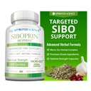 Siboprin Ilmiah - 60 Capsules - Dukung Keseimbangan Gut, Soothe Intestial Irritation, Bantuan dengan Cramps dan Bloating - Acid Caprylic, Barberry, Oregano - Vegan