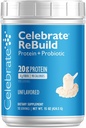 Merayakan Vitamin Rebuild Protein Powder dengan Progetic & Pregities - 20g Whey Isolat Protein, High Fiber, untuk Pasien Bedah Post Bariatric - Tanpa rasa (15 Hamba)