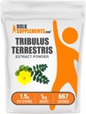Suplemen LakSuplements.com Tribulus Terrestris Extract - Tribulus Terrestris Suplemen, Herbal Suplemen - Gluten Bebas, 1.5g per Serving, 1kg (2.2 lbs) (Paket 1)