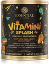 Nuttrition Escalypse Vitamin Splash - Anak-anak multivitamin Powder - Nutonationals - 13 Active Vitamin & 6 Cheriated Minerated, Prebiotic Fiber - Orange Flavor - (10,4 oz) - Vegan