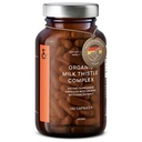 CLAV Organic Milk Thistle & Artichoke Extract Complex -Rich in Silymarin & Bitters - Dukungan Hati + Detox Tambahan - 120 Capsules (Suply 60 Hari) - Vegan - Dibuat di Jerman