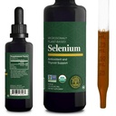 Global Healing Center - Selenium 200mcg, Selenium Suplemen Drops with Organic Ingredians, Antioksidants for Thyroid and Imune Dukung, Non-GMO & Gluten- Free, for Men & Women & Women - 2 Fl Oz