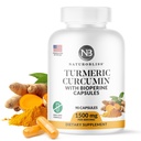 NaturoBliss Turmeric Curcumin dengan BioPerine 1500mg - Non GMO - Gluten Free - 90 Kapsul