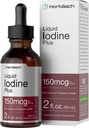 Horbäach Iodin Liquid Drops 126 '2' lf oz 124; 150 mcg 124; Iodin & Poodide Liquid Tincture 124; Vegetarian, Non-GMO, Gluten Free Supplemen
