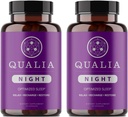 Qualia Night Sleep Aid 124; Non- Habit Forming 124; Science- Backed Suplemen Untuk Deep Refreshing Sleep 124; Melonin- Free, Vegan, Non-GMO, Gluten- Free