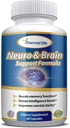 Neuro & Brain Care, Tambahan Energi Otak untuk Memori, Fokus, & Kejelasan - Boosts Fungsi Memori, Tingkat Intelijen & Fokus, Premium Suplemen Kesehatan Otak Pria & Wanita, 60 Kasules