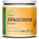 Akar Powder Organik Ashwagandha 124; 5.29oz Bisa digunakan kembali Jar 124; 100% Raw dari India 124; Withania Somnifera - Ayurvedic Herbal Supporder