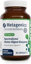 Metagenik SpectraZyme Gluten Digest Enzymes - Digetical Enzyme - Help Digest Wheat, Barley & Rye Grains * - Suplemen Kesehatan Non- GMO, Gluten- Free & Vegetarian