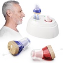 OTC Hearing Aids For Seniors Rechargaeable With Noise Canceling, Hearing Amplifier For Aduts, Digital In Ear Hearing Aids, Hearing Amplifier For Hearing Loss, Invisible Hearing Aid, Hearing Assist