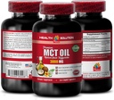 Suplemen Dukungan Energi - MCT Oil 3600MG, 100% Murni, Medium Chain trigliserida - mct Oil dibuat dengan Coconut Oil, mct Oil Pil, mct Oil for Memory, mct Oil for Oil, mct Coconut Oil - 1B 120Soft