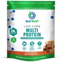 BioTrust Low Carb Protein Powder - Sehat Isolated Whey Protein Powder dan Casein Blend dari Grass- Fed, Pasture- Raised Cattle, Plus Digevically Enzymes - Salted Caramel, 14 hamba