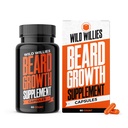 Wild Willies Growth Growth Vitamins - Natural BioSitol ASX Complex Beard Growth Suplemen untuk Pria - 60 Capsules AntiHair Loss Pills - Tambahan untuk Fuller Thicker Beard Dukungan, Mencegah Keanehan