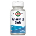KAL Potasium Citrate 99mg, Fluid dan Electrolite Saldo, Potasium Suplemen untuk Muscle, Nerve dan Heart Health Dukungan, Vegetarian, Peningkatan Absorpsi, Jaminan 60 Hari, 100 Serv, 100 Tablet