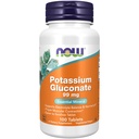 Sekarang Makanan Suplemen, Potasium Gluconate 99mg, Mudah untuk menelan, EscalypMineral *, 100 tablet
