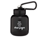 ONMYWHEY - Protein Powder & Suplemen Funnel Keychain, Portable ToGo Container for The Gym, Breakout, Fitness, & Travel - TSA Disetujui, No Pain No Champagne
