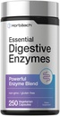 Horbäach Eszense Digetical Enzymes = 250 Capsules = 124; Enzyme Blend Powerful for Men & Women 126; Non-GMO & Gluten Free Suplemen