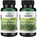 Swanson Maksimal Kekuatan Willow Putih Bark Ekstraksi Dukungan Bersama & Bantuan Otot-Tersedia untuk 25% Salicin- Suplemen Alam Tanpa Kurung Perut (60 Veggie Caps, 500mg Masing-masing) 2 Pack