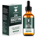 Minyak Bungkuk Tumbuh - 2X Konsentrasi Biotin Minyak untuk Pria (2 oz) - Mans Natural Beard Oil dengan Argan Oil, Jojba Oil dan Vitamin, Beard Growth Softener, Moisturizer (Cedarwood)