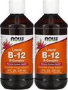 NOW Foods Vitamin B-12 Liquid, 8oz (Paket 2)