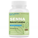 Laboratorium Puregen Senna 8.6 mg Tablet (120 Count) - Laxasi Sayuran Natural untuk Sembelit, Bloating, Gas, Bantuan Ketidakteraturan