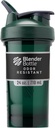 BlenderBottle Shaker Bottle Pro Series Perfect for Protein Shakes and Pre Workout, 24- Ounce, Green
