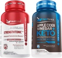 Testosteron Booster for Men Enhancing Pill - Perbaikan Peningkatan Ukuran, Kekuatan Energi & Stamina Enhancement Ginseng Pill 124; Apple Cider Vinegar Capsules Plus Keto BHB 124; Fat Burner