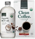 Natural Force Organic Ground Clean Coffee + Organic MCT Oil Bundle - 100% Pure Coconut MCTs & Mold & Mycotaxin Free Coffee - Non-GMO, Keto, Paleo, and Vegan - 10 Oz Bags and 16 Oz Glass Bottle